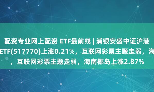 配资专业网上配资 ETF最前线 | 浦银安盛中证沪港深游戏及文化传媒ETF(517770)上涨0.21%，互联网彩票主题走弱，海南椰岛上涨2.87%